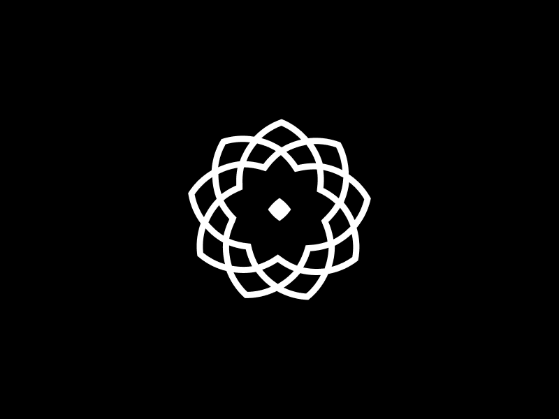 Logomark on dark background